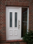 Haustür mit Stilfüllung und festverglastem Seitenteil